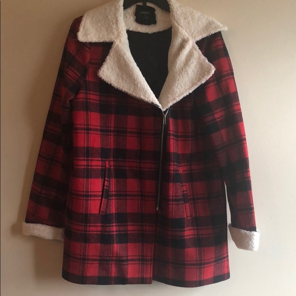 Jackets & Blazers - Buffalo plaid jacket with Sherpa detailing